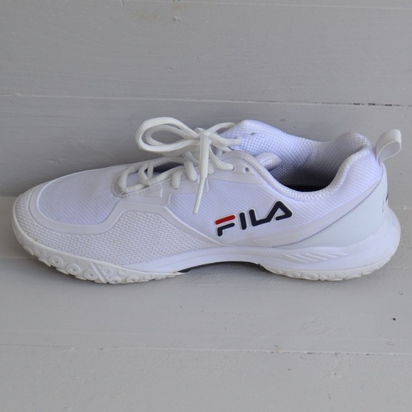 Fila White Sneakers Men\'s 8.5 Pickleball Shoes Volley Burst Athletic With Box main image 6